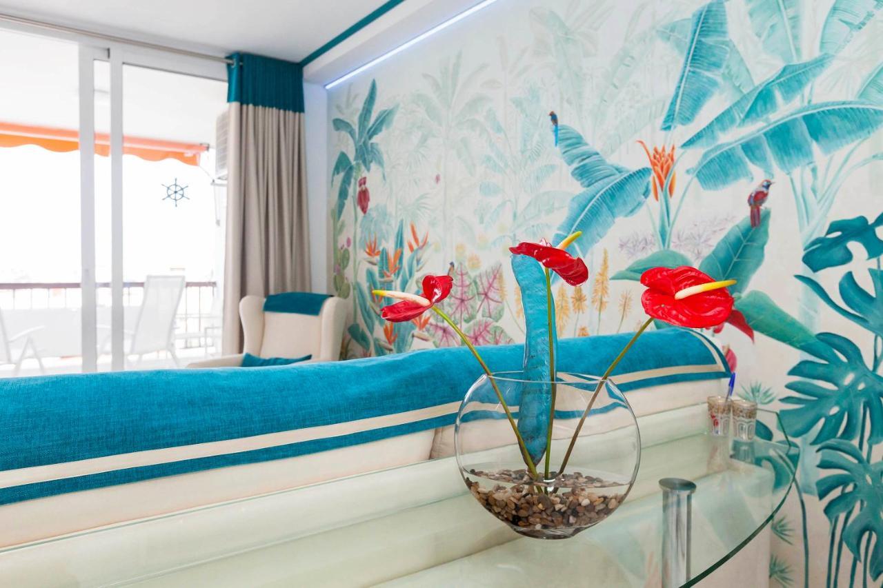 First Line Sea, Luxury Penthouse, Sea And Sunset View Vivenda Vacational Guayero 618 Daire Los Cristianos  Dış mekan fotoğraf